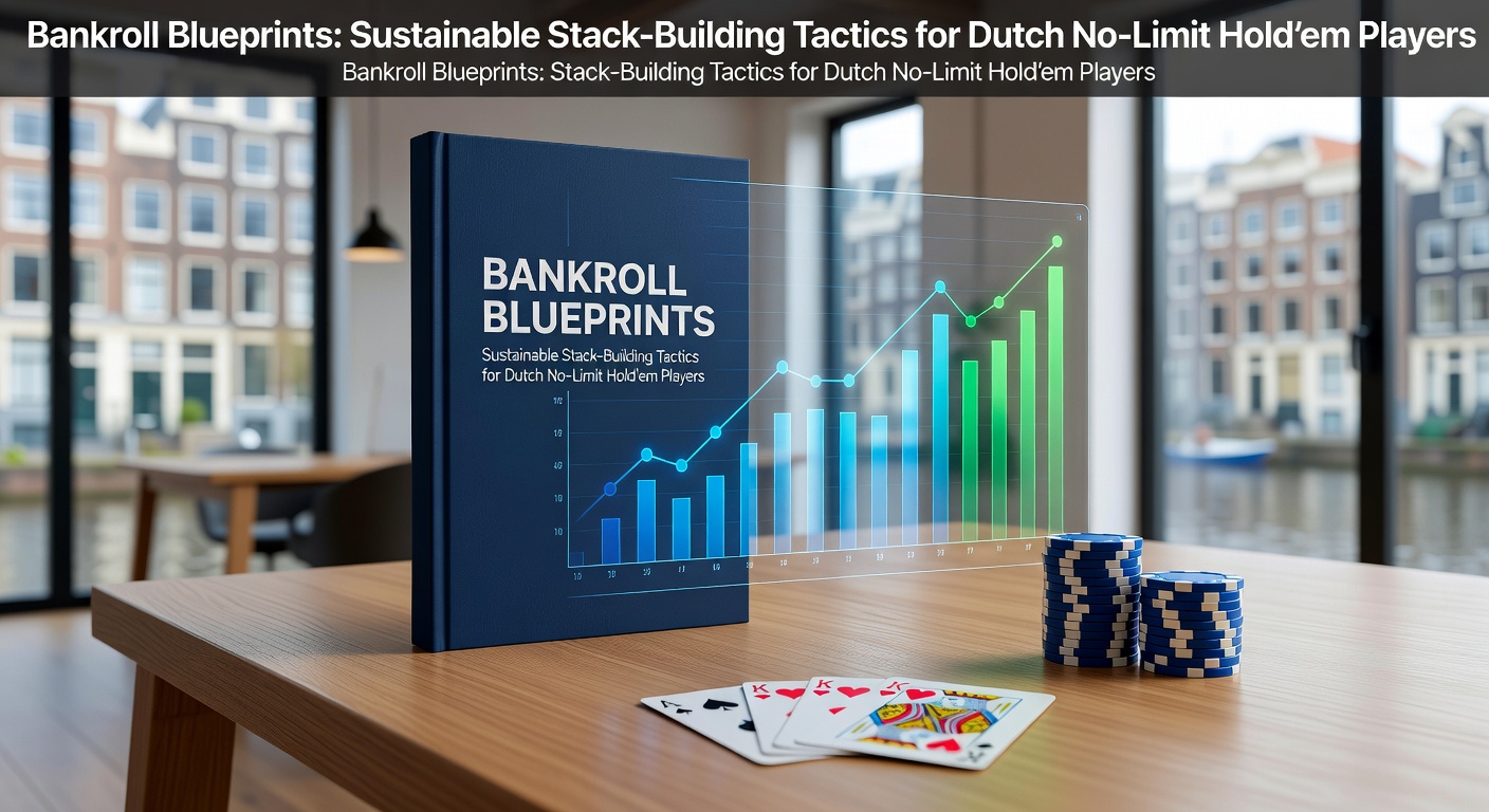 Grafiek met stijgende pokerbankroll-curves en stackgroei over tijd voor Nederlandse spelers