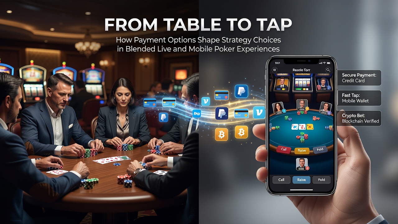 Poker spelers wisselen tussen live tafels en mobiele apps met verschillende betalingsmethoden in Nederland