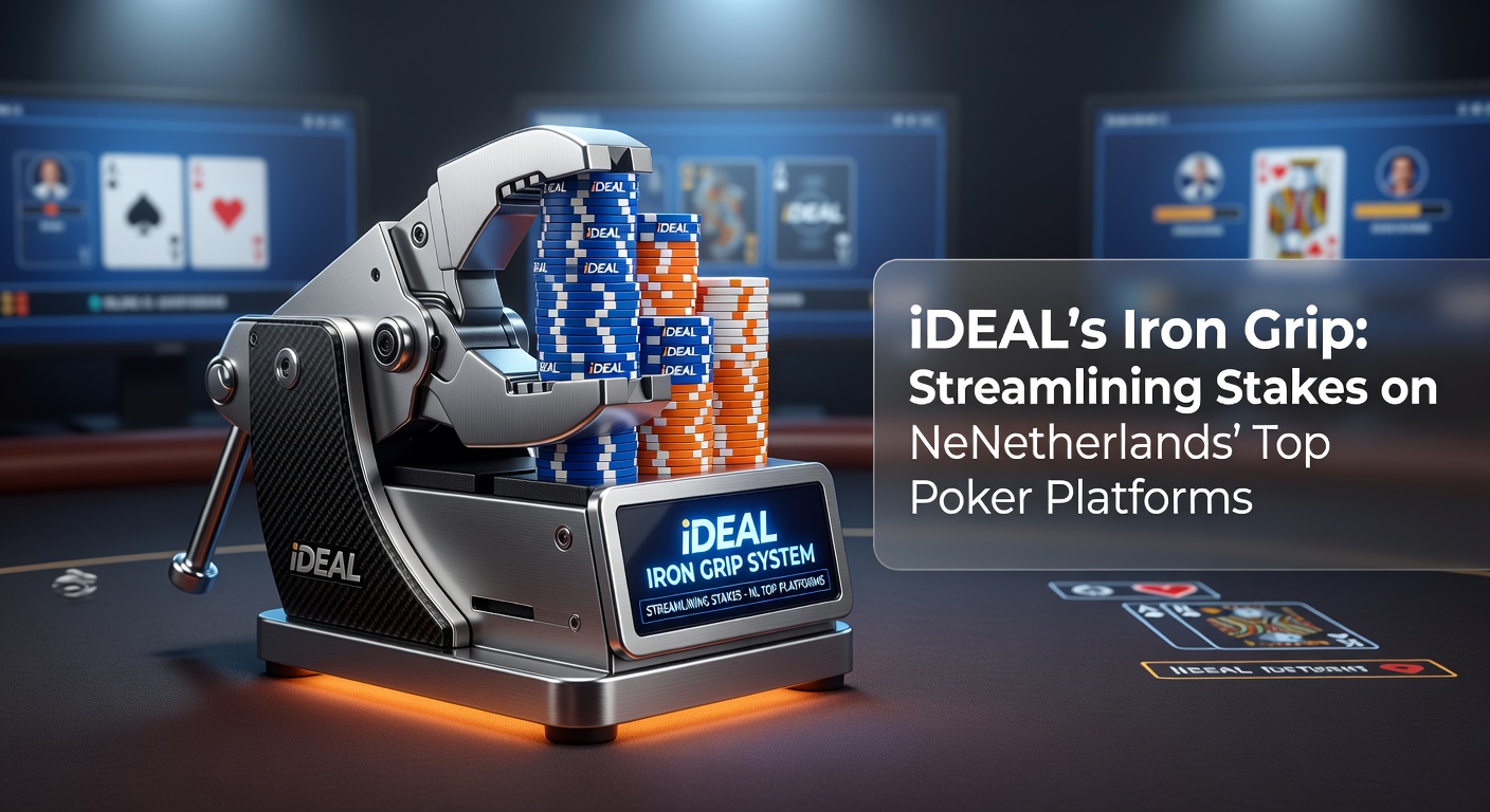Schermafbeelding van een iDEAL-betaling op een Nederlands pokerplatform, met veilige bankselectie en directe storting