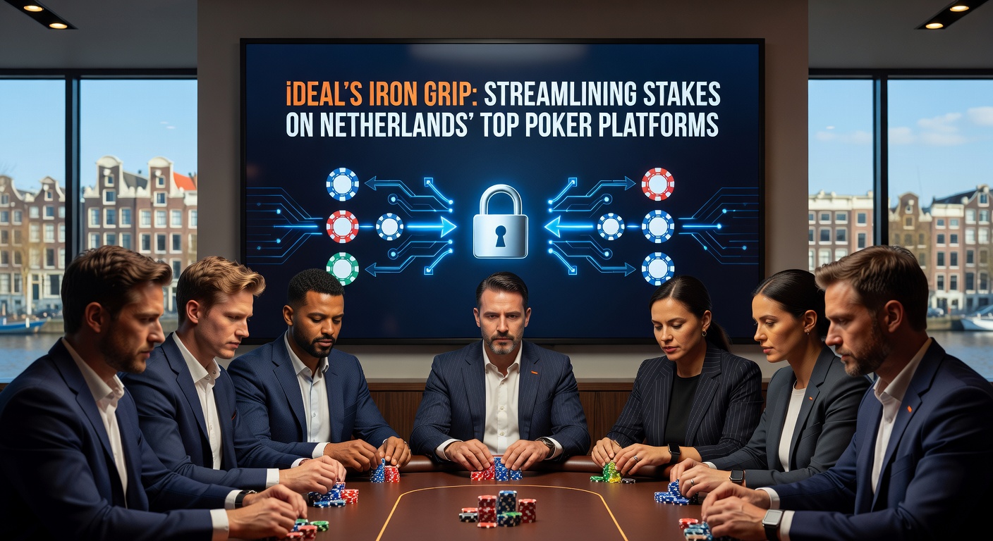Grafiek met iDEAL-transactiegroei op Nederlandse poker sites, tonen stijgende lijnen voor stortingen en uitbetalingen