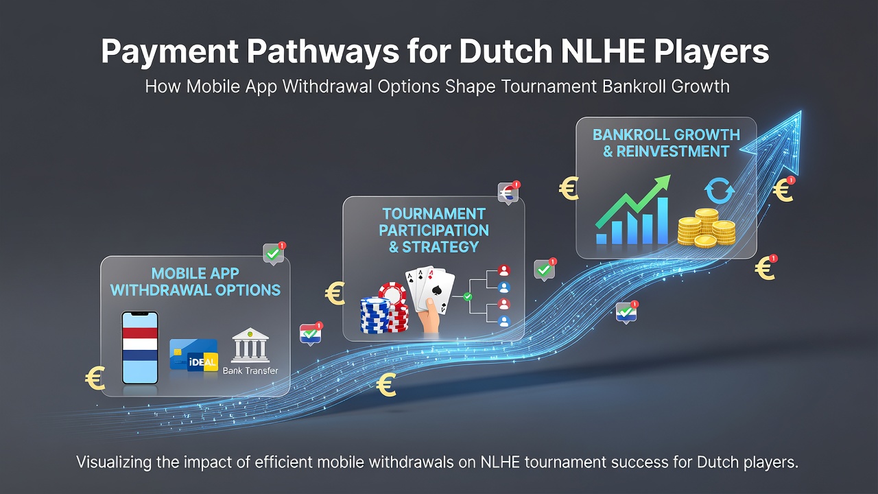 Mobiele pokerapp met betalingsopties voor Nederlandse NLHE spelers