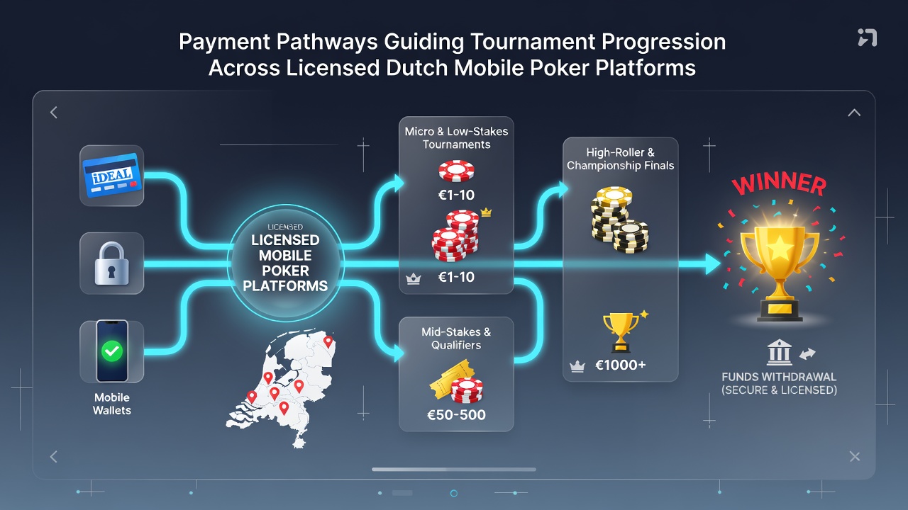 Mobiele pokertoernooien met betalingsintegratie op Nederlandse platforms