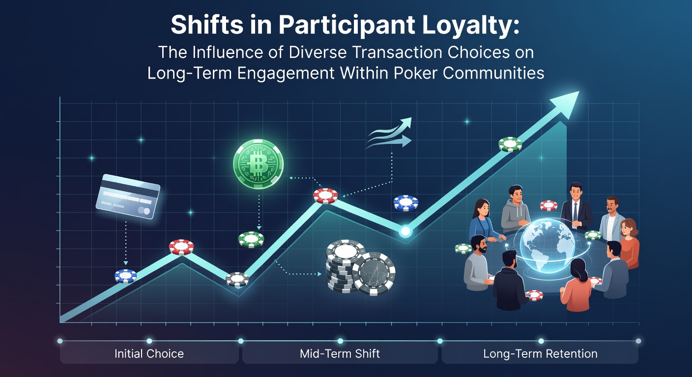 Illustratie van pokercommunity's met diverse betalingsmethoden en spelersinteracties